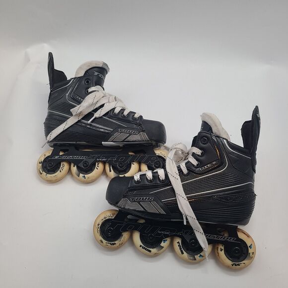 Youth Inline Roller Hockey Skates. Tour Code 5 XT Eviction Youth Size 6 - Picture 3 of 14
